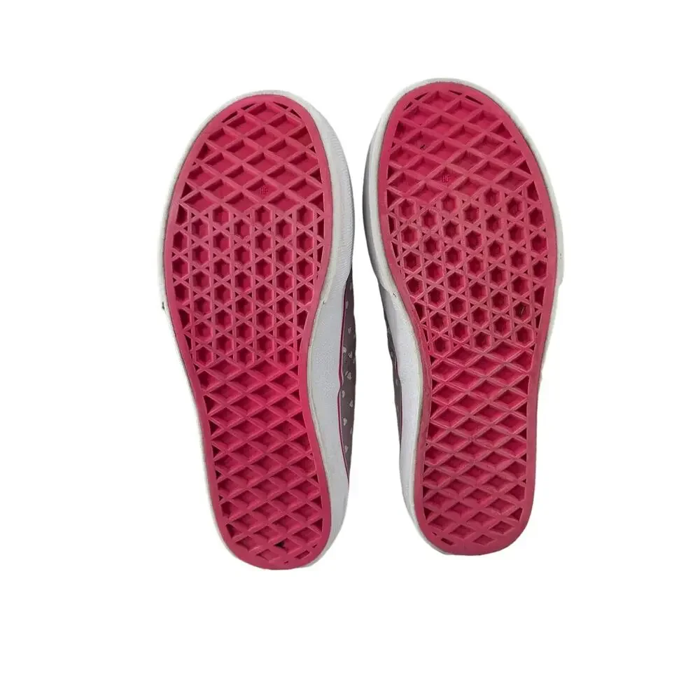 VANS Kids sz 1.5 Girls Polka Dots and Hot Pink